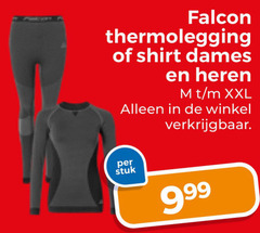  falcon thermolegging shirt dames heren xxl stuk 