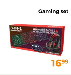  1 3 gaming wired mouse keyboard headset 