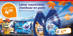  16 lenor wasmiddel vloeibaar ml stuks ipods all 4x zeebries 1x 