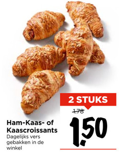  2 150 ham kaas kaascroissants dagelijks vers gebakken stuks 