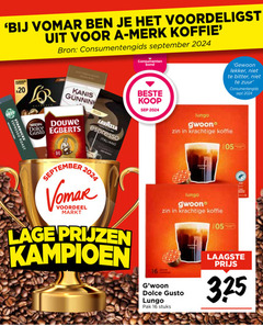  gwoon dolce gusto capsules 16 20 merk koffie consumentengids consumenten bond bitter zuur espresso roast nescafe kanis gunnink douwe egberts lavazza italiano voordeel markt lage kampioen lungo pak stuks 