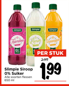  650 slimpie framboos demon sinaasappel siroop suiker soorten flessen ml stuk 