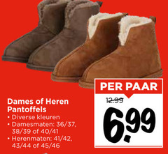  dames heren pantoffels kleuren damesmaten 36 40 herenmaten 42 44 45 46 paar 6 99 