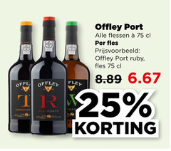  25 offley ruby porto port flessen fles 