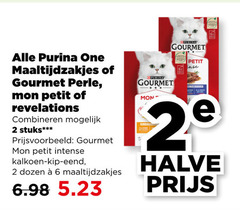  2 6 purina one maaltijdzakjes gourmet petit revelations combineren stuks intense kalkoen kip eend dozen xpurina 6x sense 2e halve 