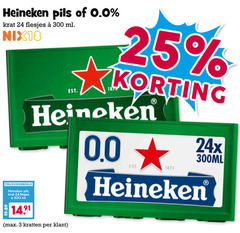  heineken 0.0 krat bier 3 24 25 300 pils ml nix18 300ml kratten 