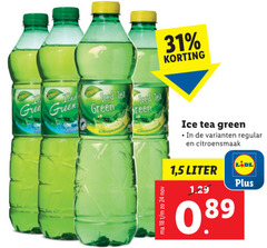  ice tea 18 24 31 green iced citroensmaak citroen regular 1 5 liter 