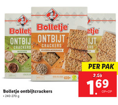  100 bolletje ontbijt crackers meerzaden volkoren meergranen feetje bereid vezels ontbijtcrackers pak 