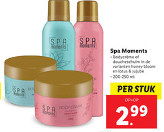  spa moments body cream honey bloom fragrance doucheschuim lotus ml stuk 