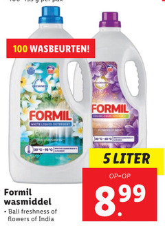  formil wasmiddel 5 100 wasbeurten white liquid detergent color bali freshness flowers india 300-600 liter 