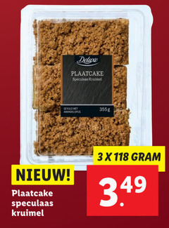  3 plaatcake speculaas kruimel gevuld 