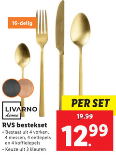  3 4 16 delig livarno home rvs bestekset vorken messen eetlepels koffielepels kleuren 