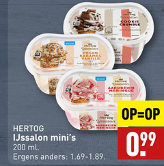  55 100 200 ml hertog yssalon cookie crumble pecan karamel vanille karamelsaus stukjes pecannoot don aardbeien meringue ijssalon ergens 