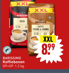  barissimo koffiebonen xxl experts coffee rood 8 1 whole beans caffee crema aroma intensity 6 10 nature 1.2 