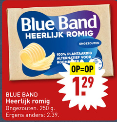  100 250 blue band romig ongezouten ergens plantaardig alternatief roomboter minder 