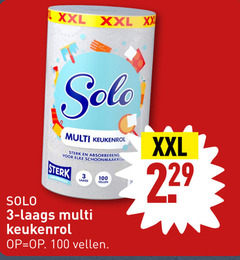  3 100 xxl xx solo multi keukenrol absorberend vellen 