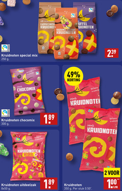  2 4 8 9 25 100 250 300 350 400 fairtrade cocoa kruidnoten mix lekkers hoek krokante chocomix witte chocolade karamel zeezout 8x uitdeelzak stuk 