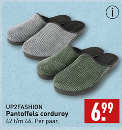  42 pantoffels corduroy paar 