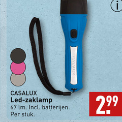  led zaklamp lm batterijen stuk 