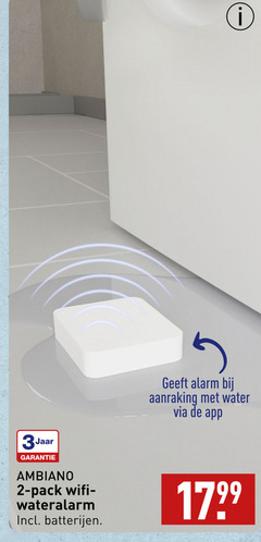  2 3 alarm aanraking water jaar pack wifi wateralarm batterijen 