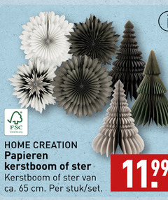  65 fsc www.fsc.org home creation papieren kerstboom ster ca. cm stuk 