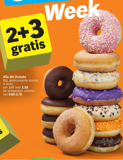  donuts 2 3 5 week gedecoreerde stuks varieeren 