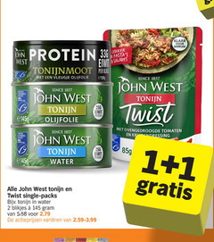  1 2 klaar gebruik john protein west certified seafood www.msc.org eiwit tonijnmoot vleugje olijfolie since tonijn water twist single blikjes varieeren salades food ovengedroogde tomaten 