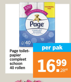  40 3d wave voordeel pak bewezen resultaat fsc rollen page toilet papier schoon vleugje katoen 