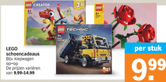  31 lego creator 6 schoencadeaus kiepwagen varieeren technic 7 truck 8 roses stuk 