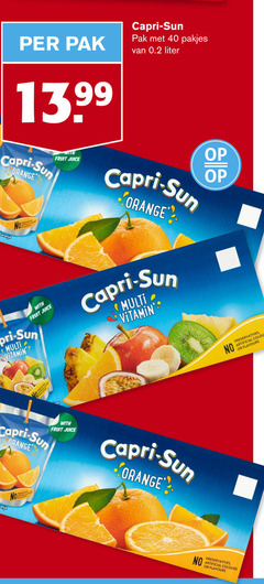  40 pak capri sun liter orange with fruit juice bb multi vitamin artificial flavours preservatives colours 