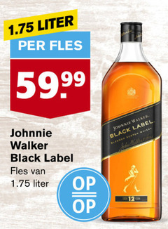  liter fles 99 johnnie walker black label blended scotch whisky john 