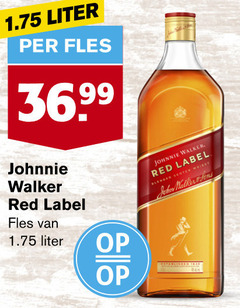  liter fles 36 99 johnnie walker red label blended scotch john 