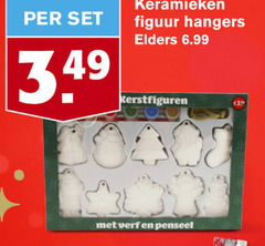  keramieken figuur hangers elders kerstfiguren verf penseel 3.99 