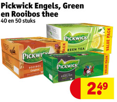  pickwick thee 40 50 engels green rooibos stuks pack tea original caffeine 