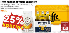  corona leffe karmeliet krat bier blikjes speciaalbieren 3 6 22 24 25 33 100 tripel pak 4 30 blikje 50 flesje 25-33 nix18 cerveza belge origin kratten 