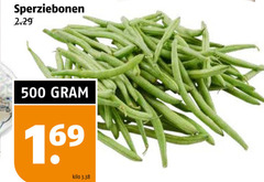  sperziebonen 500 kilo 