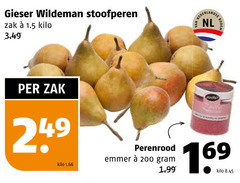  200 gieser wildeman stoofperen zak kilo nl perenrood emmer 