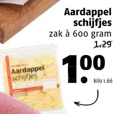  600 aardappel schijfjes zak kilo 