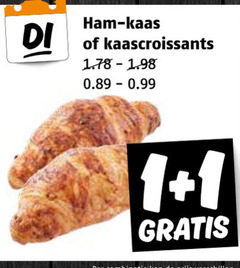  1 ham kaas kaascroissants 