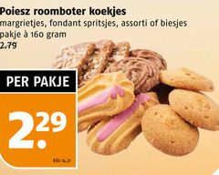  160 roomboter koekjes margrietjes fondant spritsjes assorti biesjes pakje kilo 