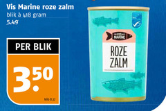  350 vis marine roze zalm blik kilo 