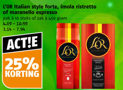  douwe egberts l or koffiecups 10 25 450 italian style forte imola ristretto maranello espresso pak stuks zak russia passione rossa 