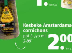  familie liter kesbeke cornichons amsterdamse pot ml 2 