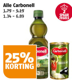  carbonell olijfolie 25 spaar zegels bonell 