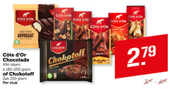  cote d or chokotoff chocolade 19 250 279 since noir puur advocaat lait melk wit repen zak stuk bonbon bloc praline 