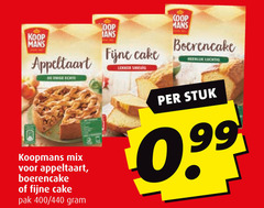  mans appeltaart fijne cake boerencake luchtig koopmans mix pak 400 stuk 