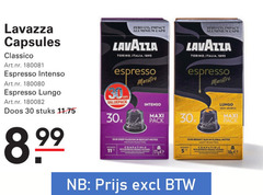  lavazza koffiecups 5 11 30 capsules classico espresso intenso lungo doos stuks zero co impact aluminium caps torino italia maestro valuepack maxi pack deep passion biscuit notes compatible light bright sun floral 