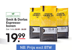  smit en dorlas koffiebonen 1 eerlijke espresso bonen zak kilo smiths expresso intenso originale lungo gebrand brand genieten 