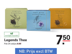  legends thee 24 english breakfast earl grey cornflower original rooibos relax eerlijke pak zakjes 