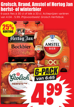  amstel brand grolsch hertog jan bokbier 6 25 30 33 99 1870 herfst winterbier pack fles blik varieeren herfstbok bockbier nieuwe oogst gebrouwen favoriet begin donker weer bier 6x rijke zachtzoet rijk vriendschap bock 